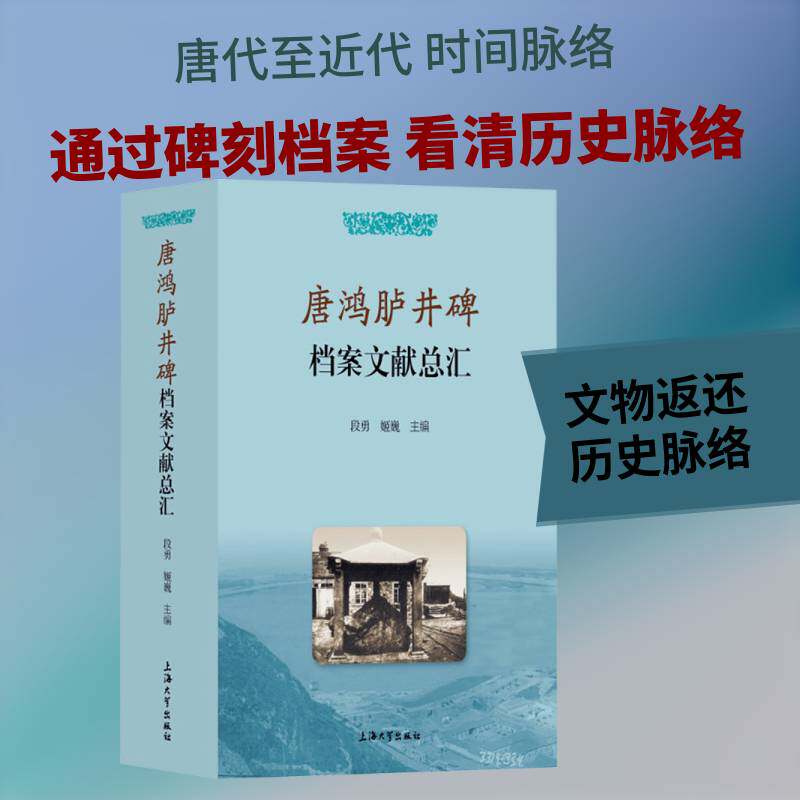 唐鸿胪井碑档案文献总汇 段勇姬巍编中国考古文物档案文献资料碑文唐鸿庐井原先学术研究论文 上海大学出版社书籍