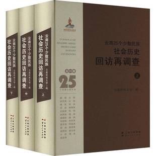 社图书 云南25个少数民族社会历史回访再调查 陈鲁雁云南人民出版 9787222192768 书籍 全3册