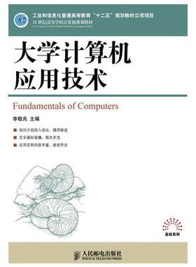 大学计算机应用技术李敬兆本书可供大学理工文医管经等学科计算机应用高等教育教材计算机与网络书籍