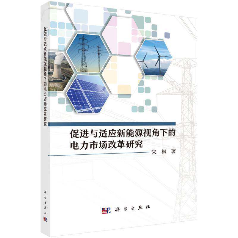 促进与适应新能源视角下的电力市场改革研究9787030824806 宋枫中国科技出版传媒股份经济 书籍
