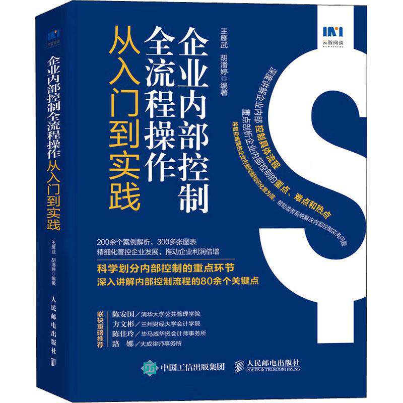2022新书 企业内部控制全流程操作从入门到实践 企业管理财务会计风险防控书籍主要风险点企业内部管理精细化管理 内控培训教程书