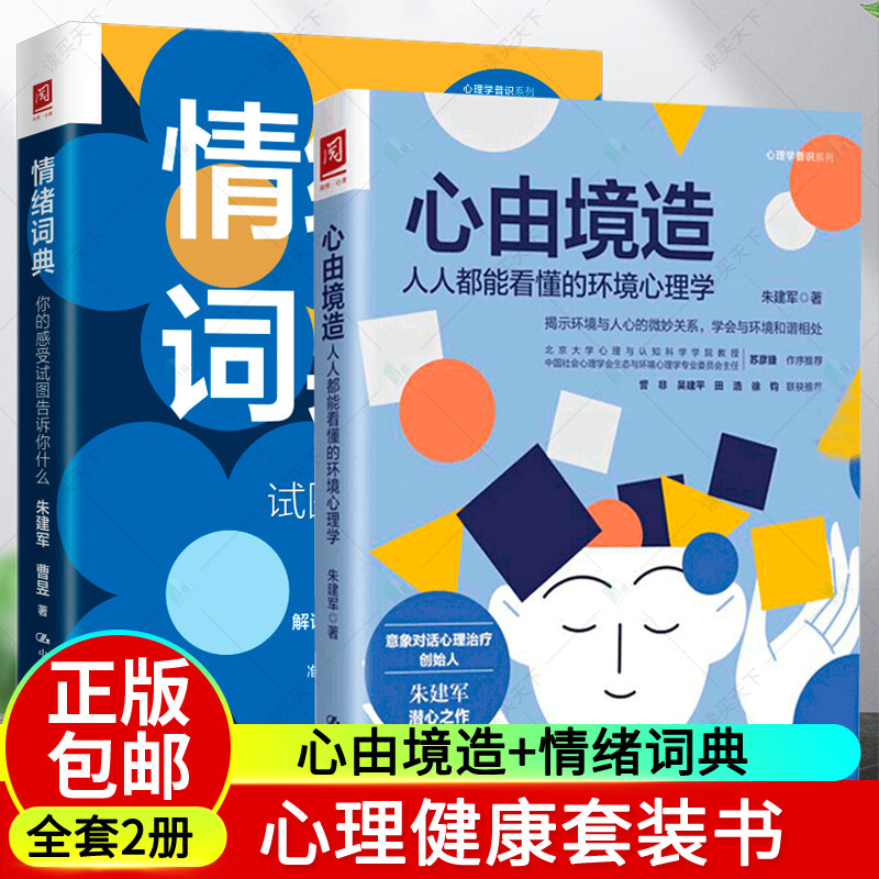 2册 心由境造人人都能看懂的环境心理学 情绪词典你的感受试图告诉你什么 朱建军心理学普识系列 意象对话案例督导集心理治疗