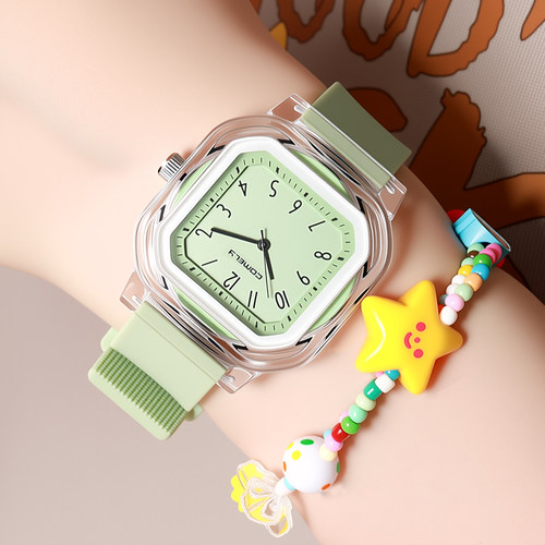 静音进口机芯透明方糖高颜值