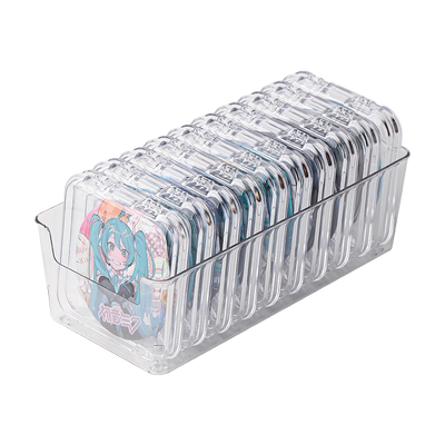 透明带盖亚克力密封吧唧收纳盒