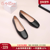 春秋季 百搭软皮软底妈妈皮鞋 孕妇平底奶奶鞋 金利来女鞋 真皮单鞋 女