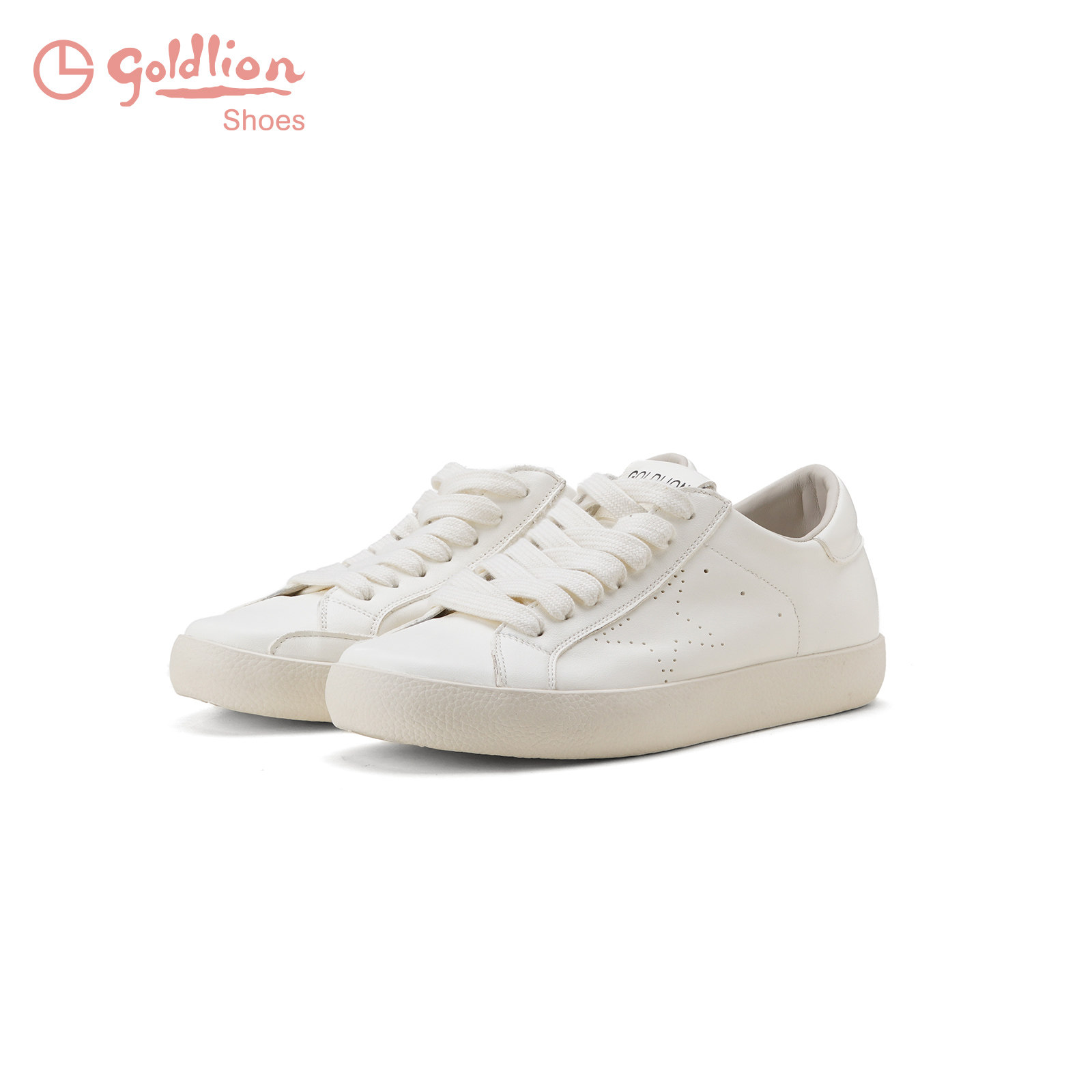 金利来女鞋2026春季百搭透气休闲板鞋真皮时尚简约女士小白鞋JJ