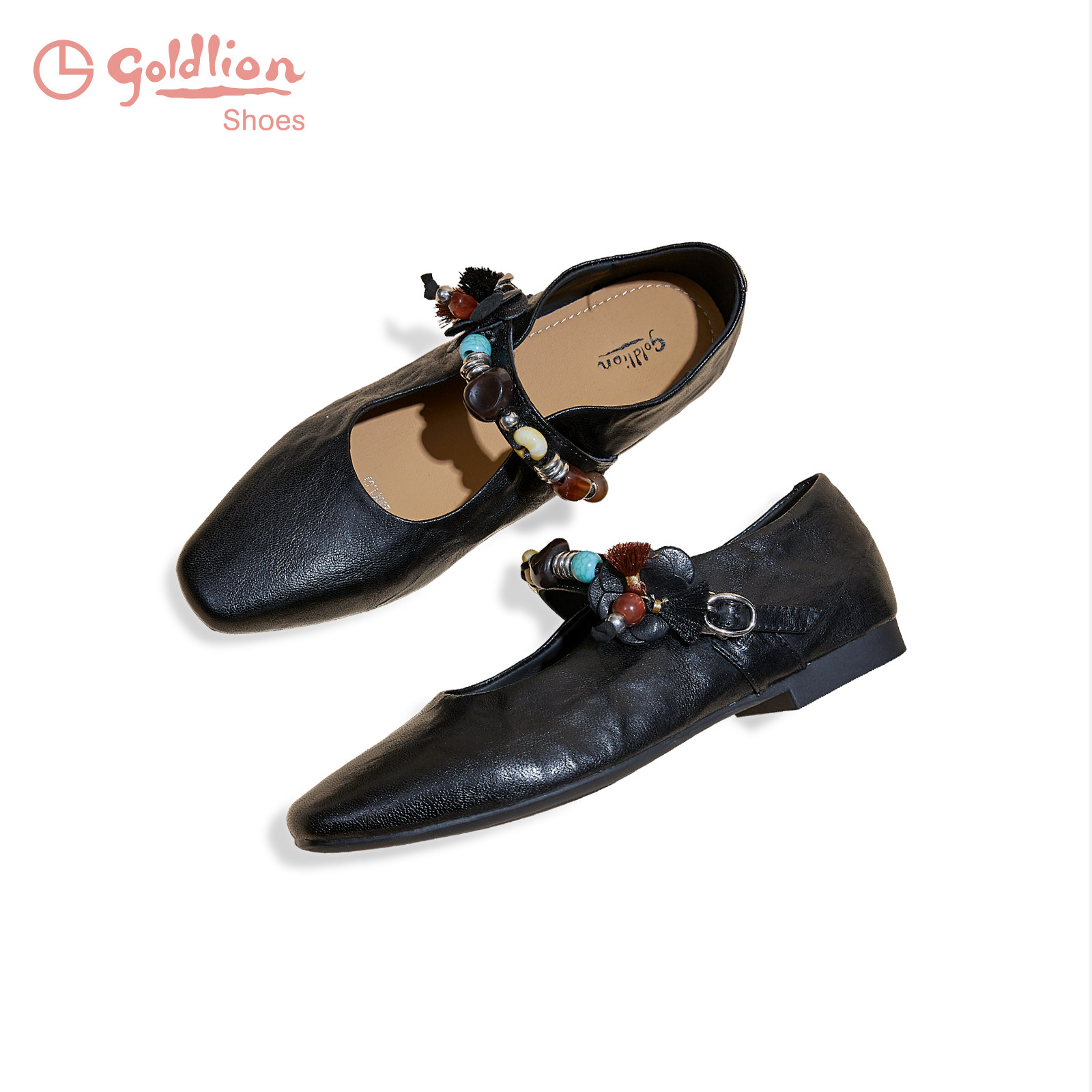 金利来女鞋2026春季新款法式粗跟浅口单鞋尖头玛丽珍鞋女士单鞋ML,女鞋,浅口单鞋,淘宝优惠券,粉丝福利购,淘宝优惠卷