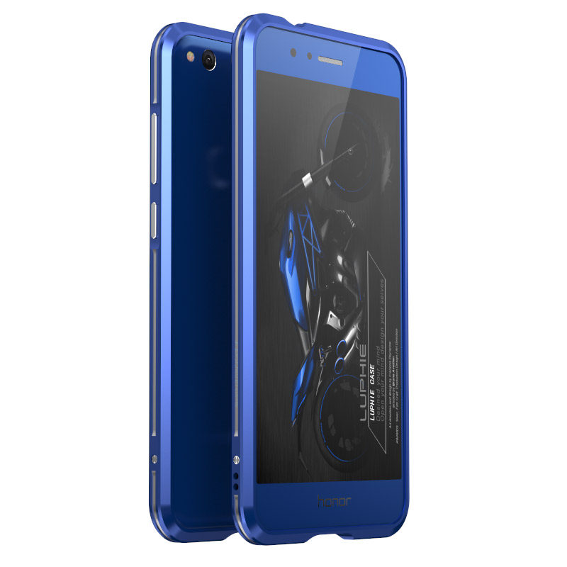 Luphie Bicolor Blade Sword Slim Light Aluminum Bumper Metal Shell Case for Huawei Honor 8 Lite
