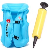 儿童救生衣浮力充气背心小孩浮圈泳衣马甲泳圈初学游泳装 备游泳圈