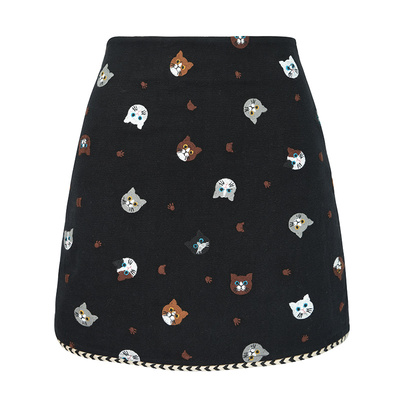 JUNGLEMEA字半身裙短裙