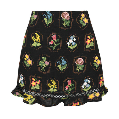 JUNGLEME复古刺绣工艺短裙