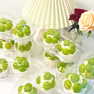 纸杯蛋糕包装盒2粒/单粒马芬杯包装蛋挞盘挞提拉米苏甜品盒透明盒