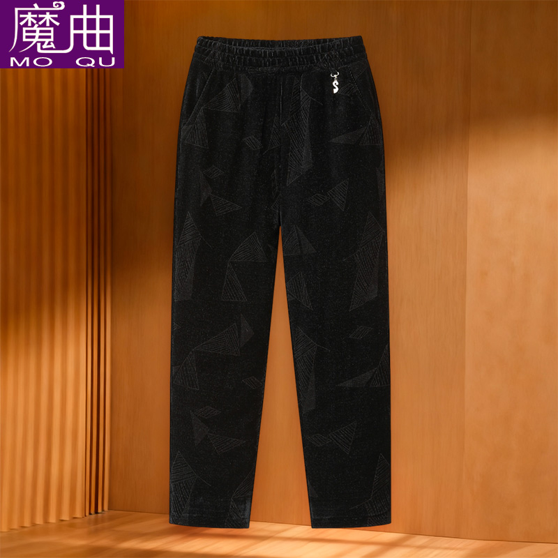 妈妈裤子冬季棉裤加绒加厚外穿中老年女裤奶奶宽松老太太保暖长裤