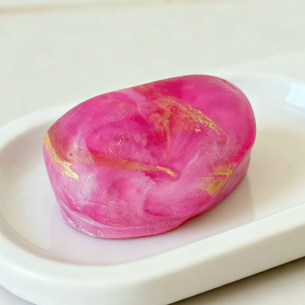 琉璃珀牡丹粉色金箔透明皂把银河揉进日常清洁里摆件皂,洗护清洁剂/卫生巾/纸/香薰,香皂,淘宝优惠券,粉丝福利购,淘宝优惠卷