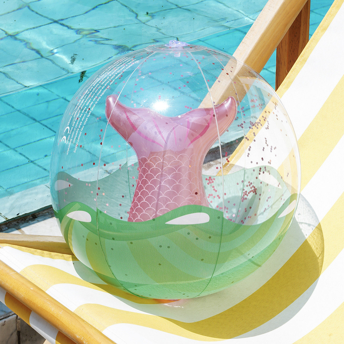 ins网红戏水球儿童充气球孩子球中球火烈鸟独角兽玩具立体沙滩球