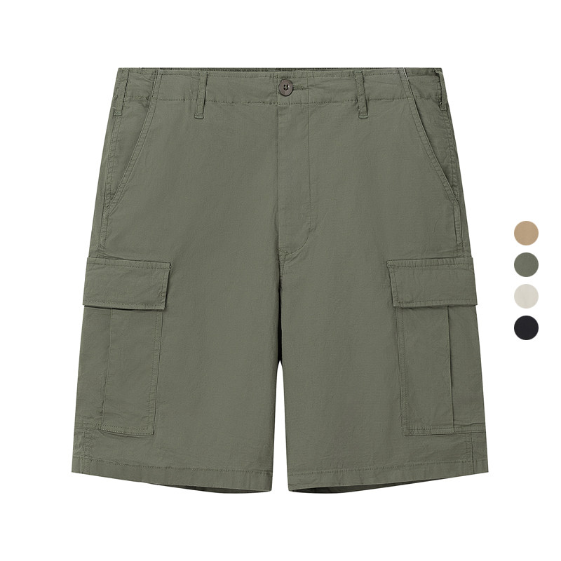 男装 2024夏季新款 户外露营工装中裤休闲直筒运动短裤 469053
