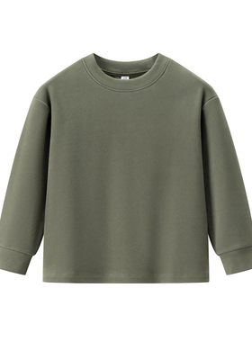 童装男童女童 秋季新款 摇粒绒圆领T恤长袖抓绒衣打底衫 481213