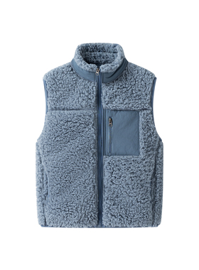 童装/男童/女童 2024冬季新款 仿羊羔毛抓绒保暖马甲背心 477578