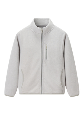 童装女童男童 2025冬季新款 摇粒绒拉链长袖立领夹克外套 478141