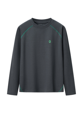 男女同款 冬季新款 宽松保暖圆领长袖T恤磨毛德绒打底衫 509211