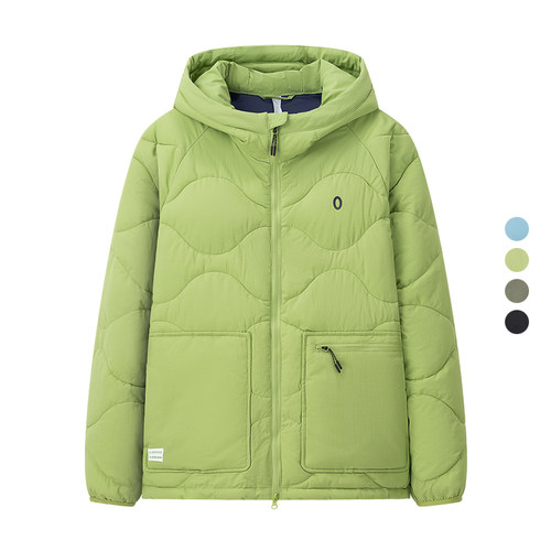 女装 2024冬季新款防泼水轻量保暖棉衣葫芦格连帽棉服外套 410302