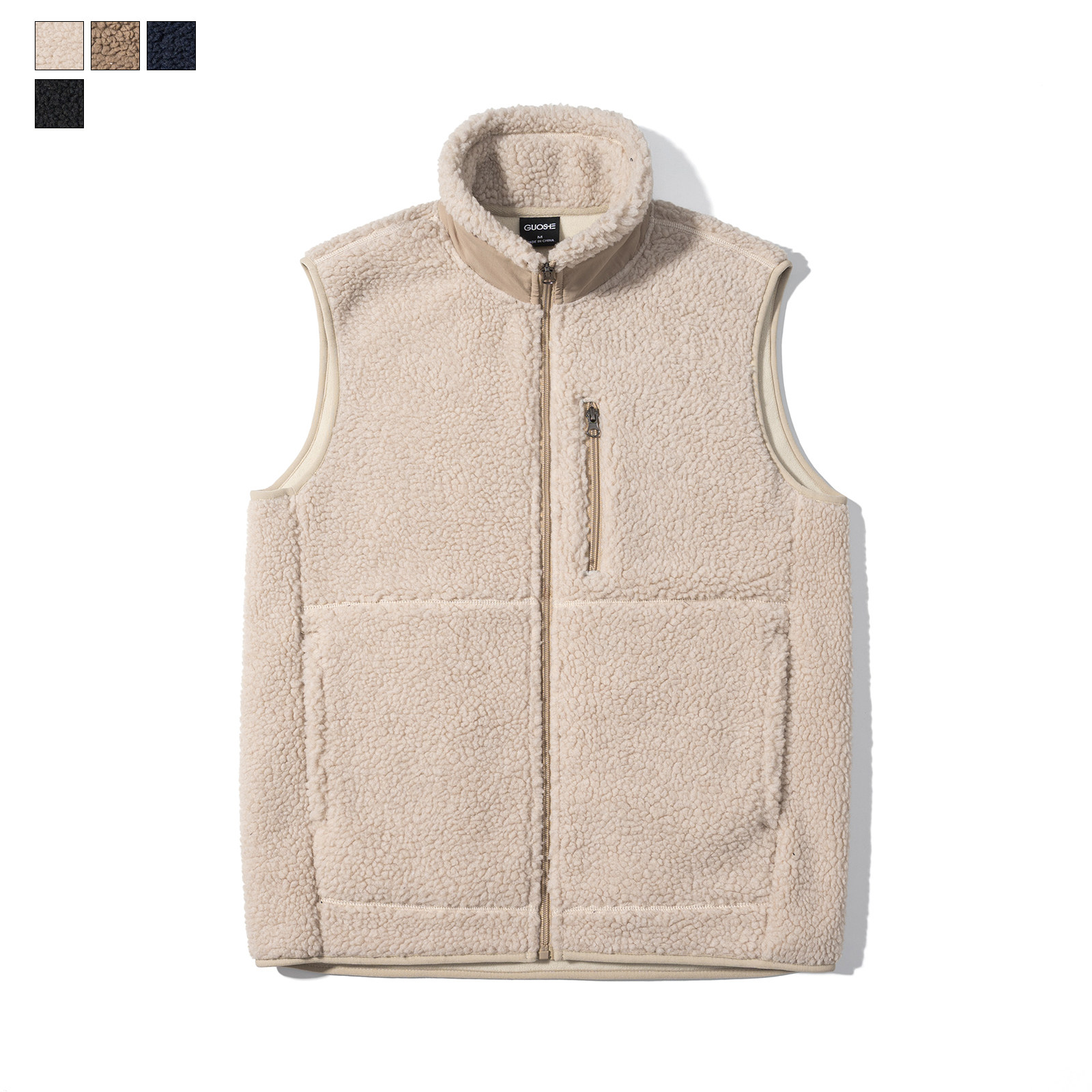 男装 2025冬季新款 加厚保暖抓绒背心立领仿羊羔毛马甲外套 8809,男装,常规马甲,淘宝优惠券,粉丝福利购,淘宝优惠卷