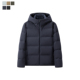 男装 470077 无缝连帽保暖休闲夹克加厚羽绒服外套 2024冬季 新款