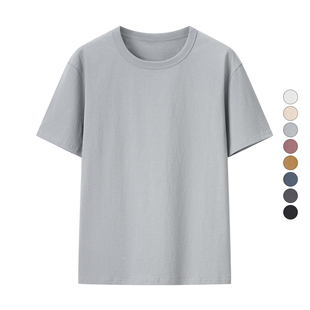 男装 2025夏季新款 正肩大师圆领棉质休闲短袖T恤 475356/465186