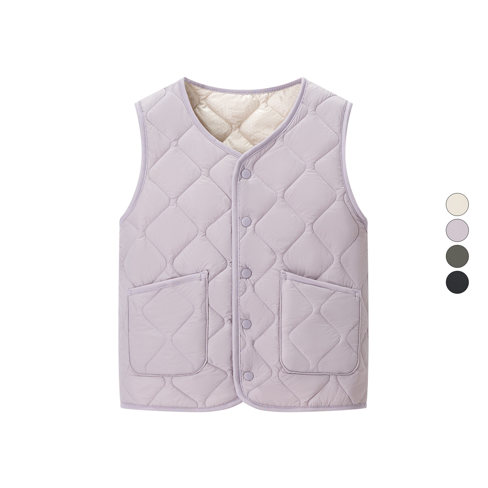 女装 2025冬季新款菱格绗缝轻薄简约保暖内搭马甲外穿背心 509099