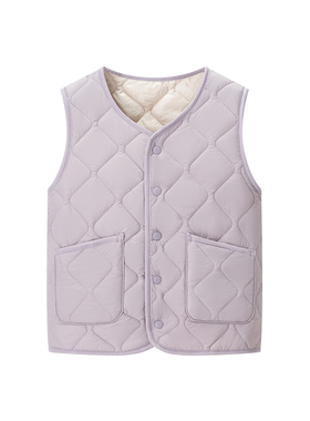 女装 2025冬季新款菱格绗缝轻薄简约保暖内搭马甲外穿背心 509099