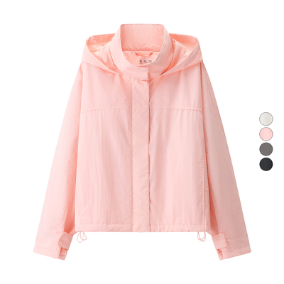 女装 2025春季新款 防风立领茄克/户外夹克休闲连帽短外套 474894