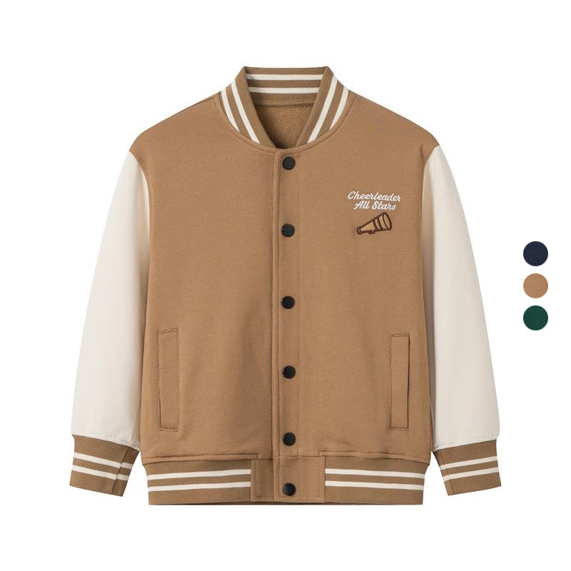 宽松运动夹克外套棒球衫