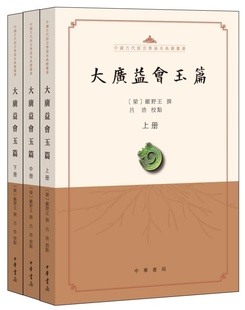 大广益会玉篇全三册 顾野王编吕浩校对 中国古代语言学基本典籍丛书 朝梁顾野王的玉篇是中国传统语言文字学的重要著作 中华书局