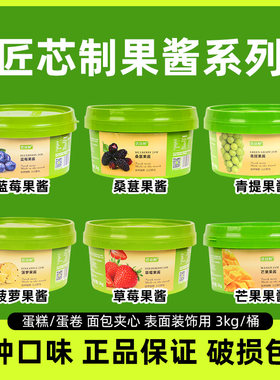 匠芯制草莓馅 杨枝甘露芒果烘焙蛋糕慕斯夹心装饰黑樱桃库莉酱3kg