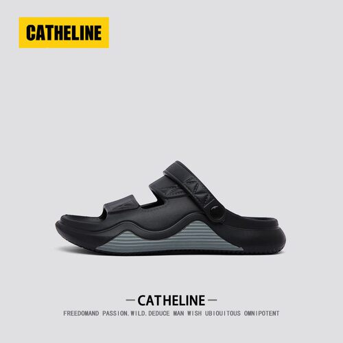 美国CAT.HELINE凉拖鞋男款夏季户外穿软底踩屎感男士沙滩凉鞋潮牌