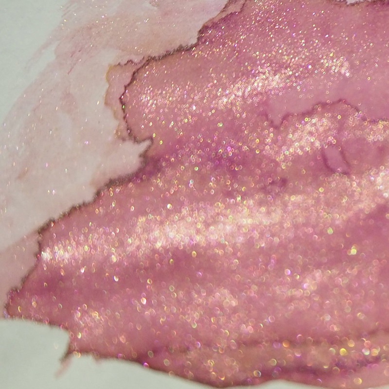 诗色pw金粉彩墨珠光闪粉墨水钢笔蘸水玻璃笔彩色渐变染卡彩墨