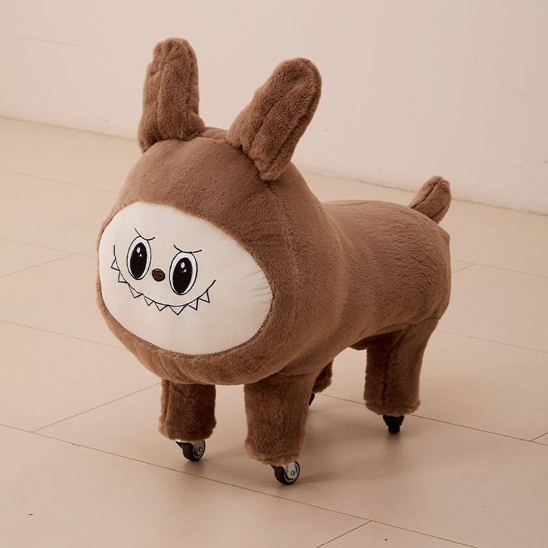 拉布布座椅玩偶坐凳带轮滑移动座椅动物造型凳可爱毛绒玩具公仔凳,住宅家具,卡通凳/异形凳,淘宝优惠券,粉丝福利购,淘宝优惠卷