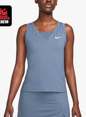 Nike/耐克新款正品女子网球训练运动舒适无袖背心T恤 CV4785-491