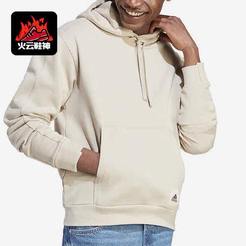 Adidas/阿迪达斯正品冬季新款男子加绒保暖运动卫衣套头衫IM0478