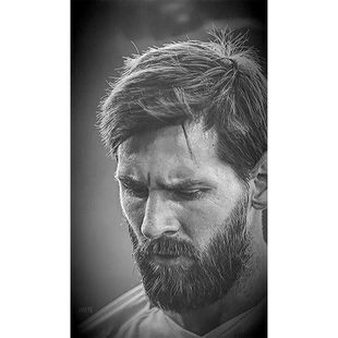 梅西高清海报定制挂画相纸写真体育FIFA世界杯阿根廷足球明星图18