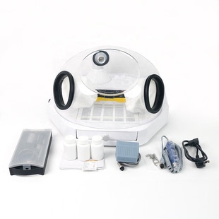 牙科打磨吸尘一体机便携式无尘打磨机打磨防尘箱集尘器口腔诊所