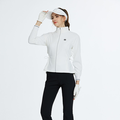 BG秋冬新款高尔夫服装女士长袖防风外套收腰保暖运动百搭冲锋衣