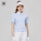 春夏百搭高尔夫服装 T恤翻领收腰运动上衣速干高端球服 女士短袖