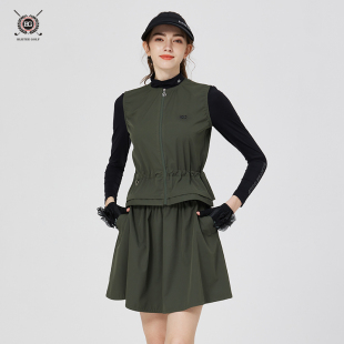 新款 高尔夫服装 速干防走光短裙百搭休闲韩版 女士无袖 球服 运动套装