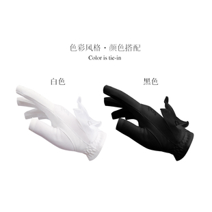 BG高尔夫手套女士露指防滑耐磨蝴蝶结双手小羊皮户外运动golf手套