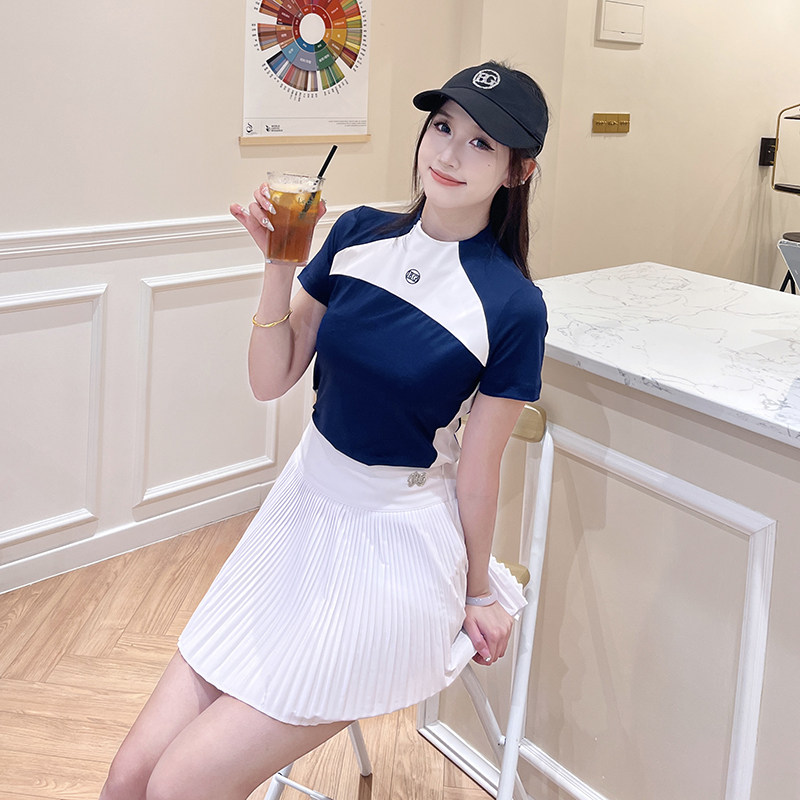 BG高尔夫女装球衣服女上衣短袖T恤速干修身运动套装golf时尚高端