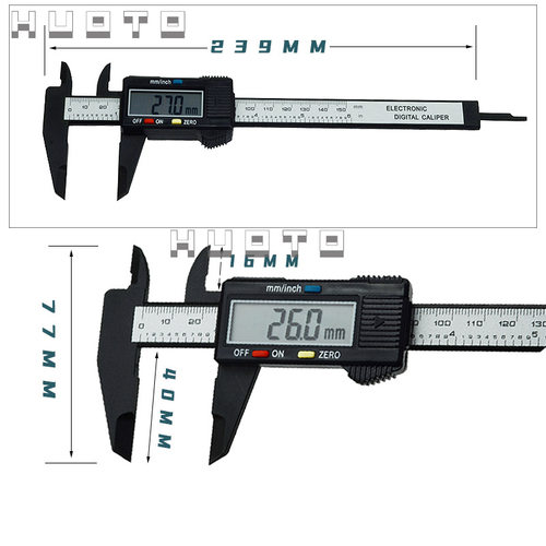 150mm 0.1mm plastic digital caliper 塑料数显卡尺 电子卡尺带