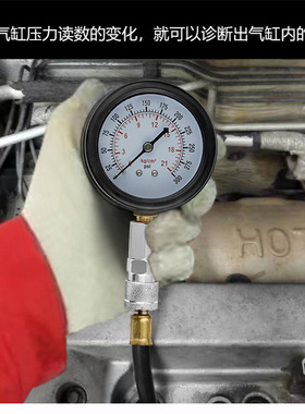 Automobile and motorcycle cylinder pressure gauge testing ki