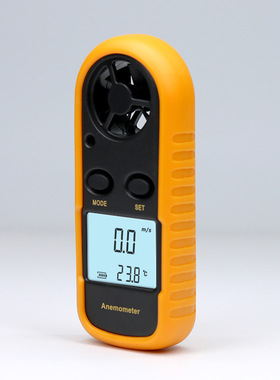 Mini anemometer, digital wind speed and temperature meter