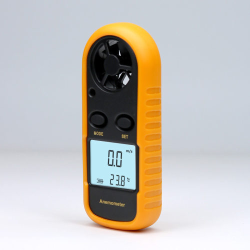 Mini anemometer, digital wind speed and temperature meter